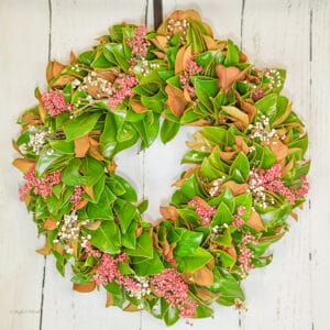 Magnolia pepperberry wreath - Holiday Celebration Wreath - W8