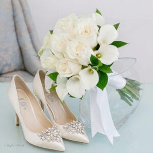 calla lily wedding bouquet - Calla Lilies and Roses Wedding Bouquet - WB2