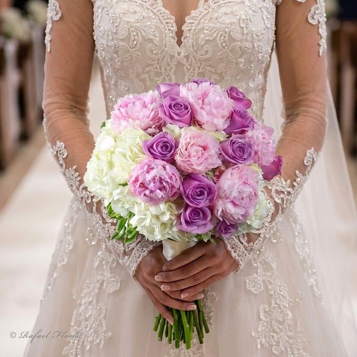 Peony and Rose Wedding Bouquet - WB7