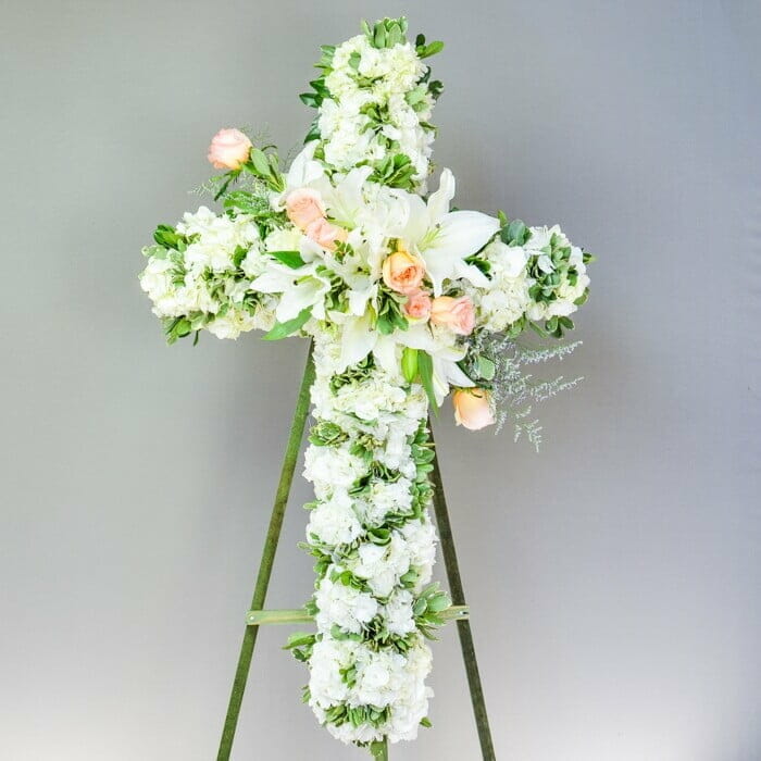 Lilies and Hydrangeas cross spray - SC3