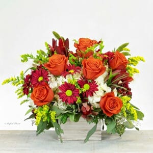 shaby chic autumn flower arrangement - Autumn Sunset - B64
