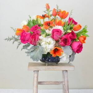 colorful spring flower arrangement - Spring Bounty - B49