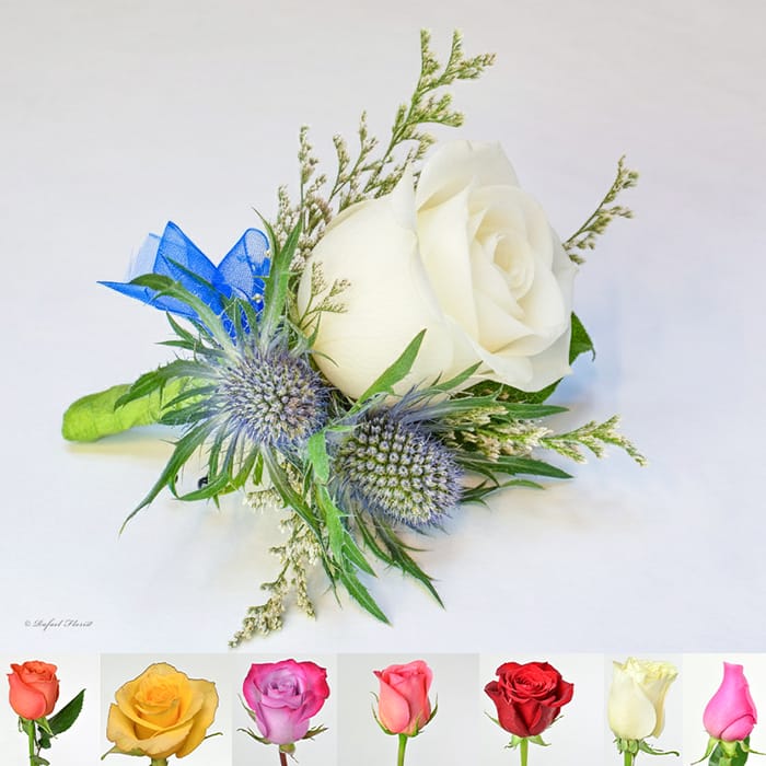 Stardust Rose Boutonniere - BO15