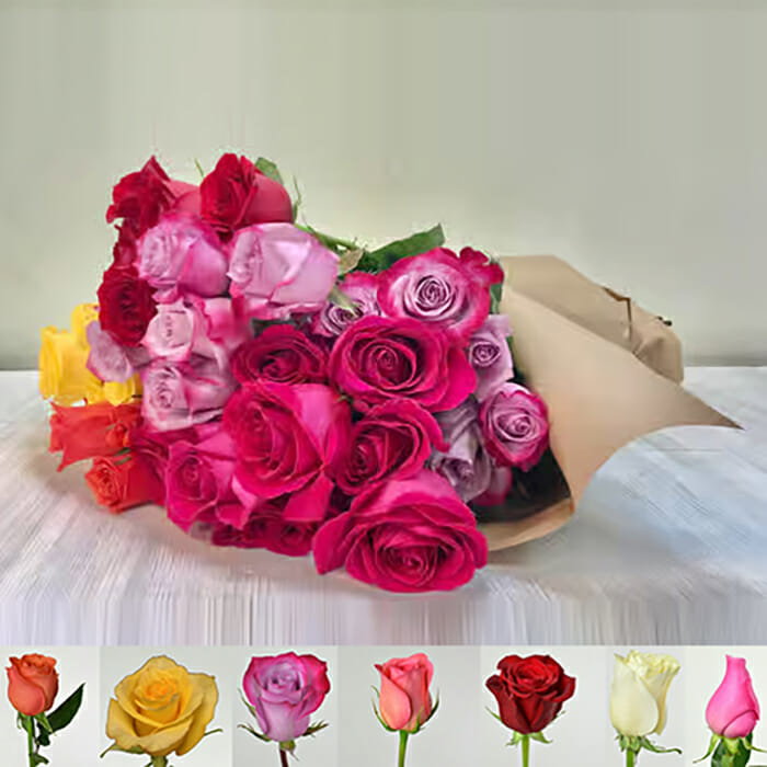 Roses by the bunch