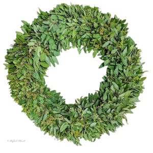 eucalyptus wreath - Wreath of Seeded Eucalyptus - W18