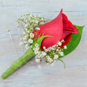 red rose boutonniere - Prom Flowers