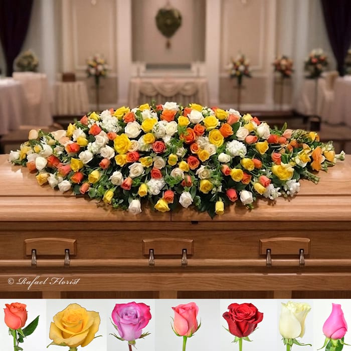 Heartfelt Farewell Casket Spray - CS22