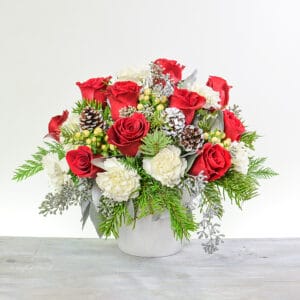 christmas red white centerpiece - My Perfect Christmas - B308