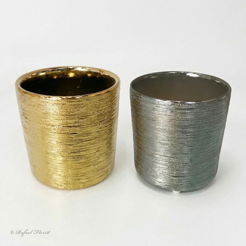 Ceramic Cylinder Etched Vase - CCEV3
